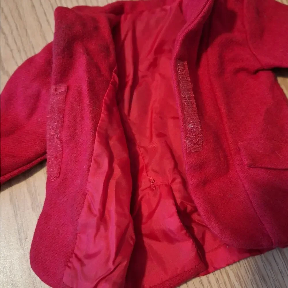 American Girl Doll Red Equestrian Riding Jacket Gold Buttons Coat Retired F04